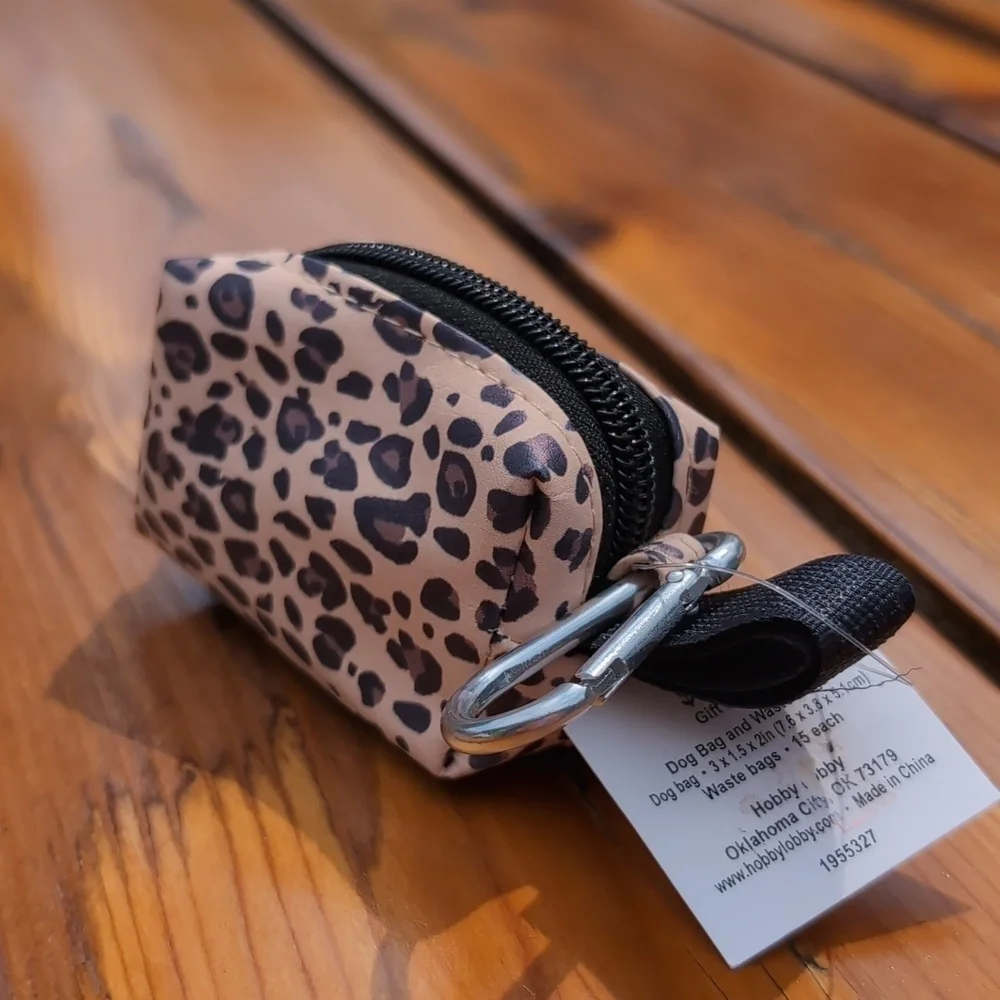 Cheetah Dog Waste Pouch Poop Bag